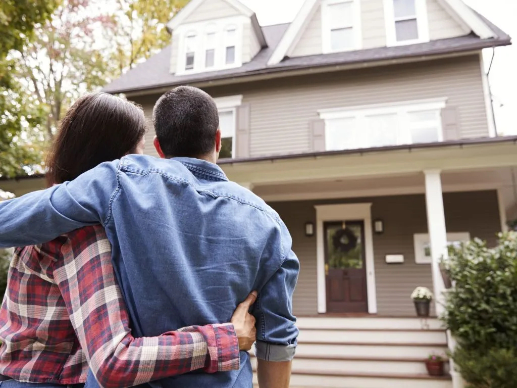Couple viewing investment property